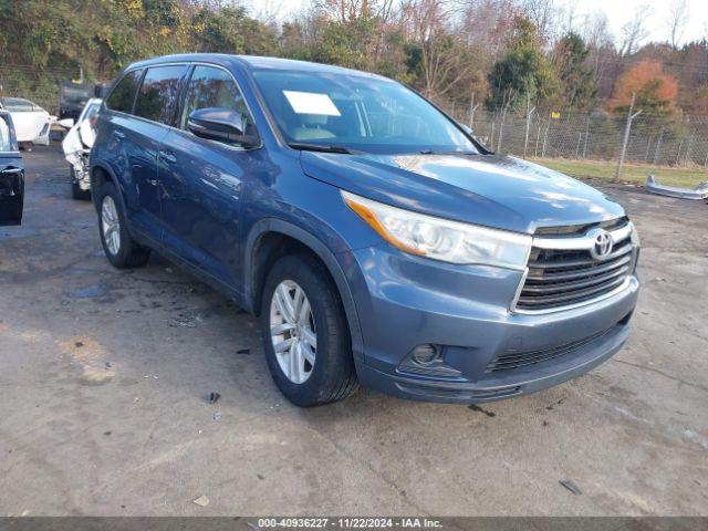  Salvage Toyota Highlander