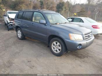  Salvage Toyota Highlander