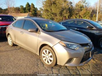  Salvage Toyota Corolla