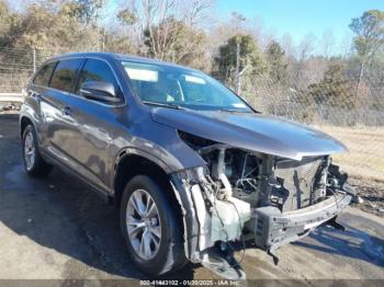  Salvage Toyota Highlander