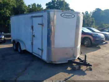  Salvage Leonard Enclosed Trailer