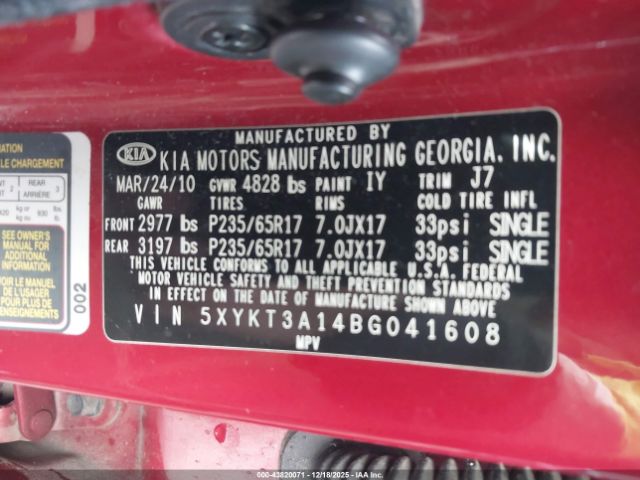 Kia Sorento Lx Image 9