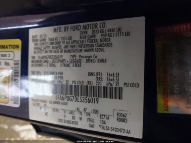 Ford Fusion S Image 12