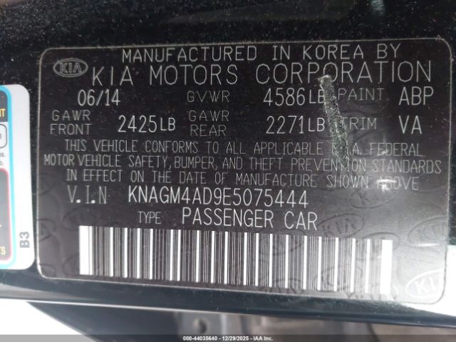 Kia Optima Lx Image 9