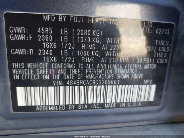 Subaru Outback 2.5i Image 8