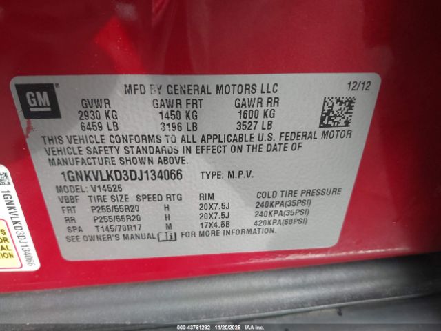 Chevrolet Traverse Ltz Image 6