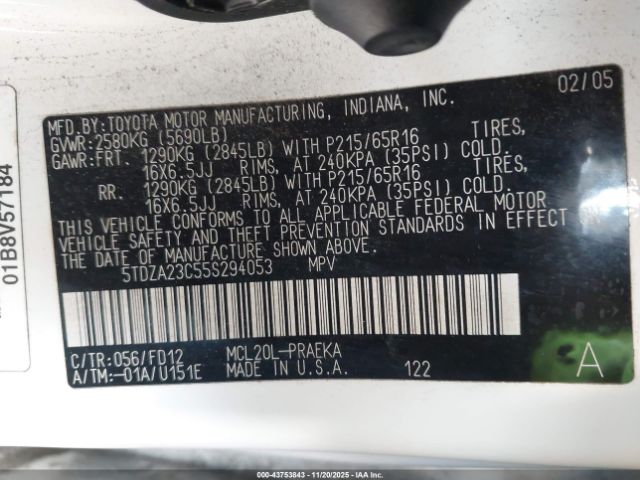 Toyota Sienna Ce Image 12