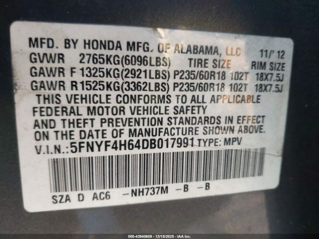 Honda Pilot Ex-l Image 16