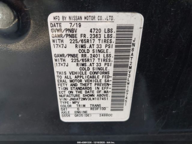 Nissan Rogue Sv Intelligent Awd Image 12