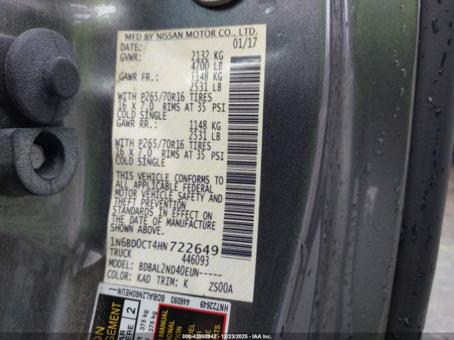 Nissan Frontier Sv-i4 Image 5