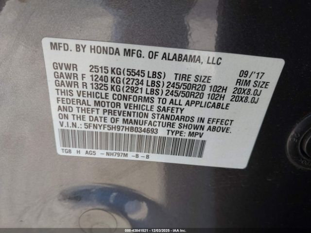 Honda Pilot Touring Image 15