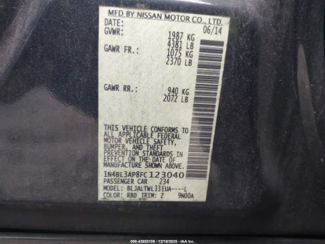 Nissan Altima 3.5 Sl Image 8