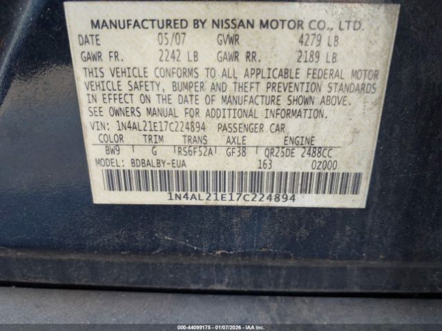 Nissan Altima 2.5 S Image 9