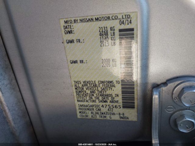 Nissan Maxima 3.5 Sv Image 6