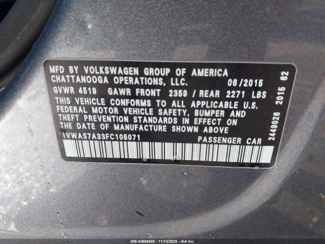 Volkswagen Passat 1.8t Limited Edition Image 3