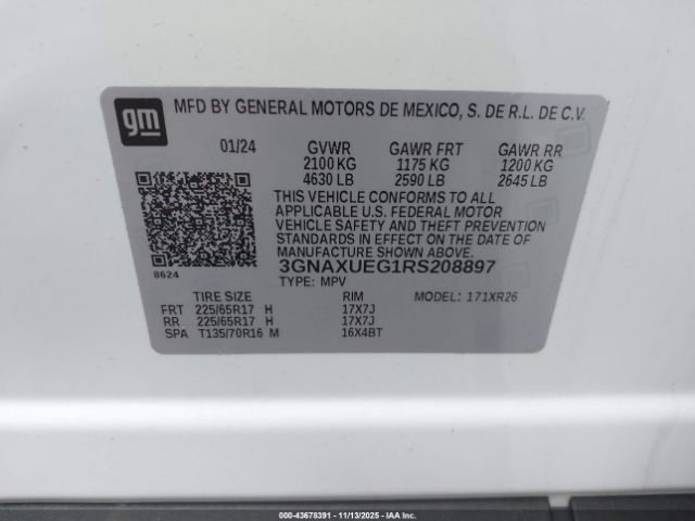 Chevrolet Equinox Awd Lt Image 6