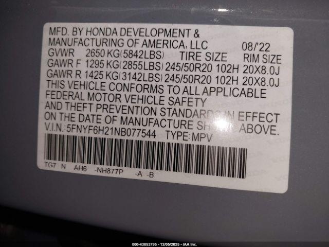 Honda Pilot Awd Special Edition Image 10